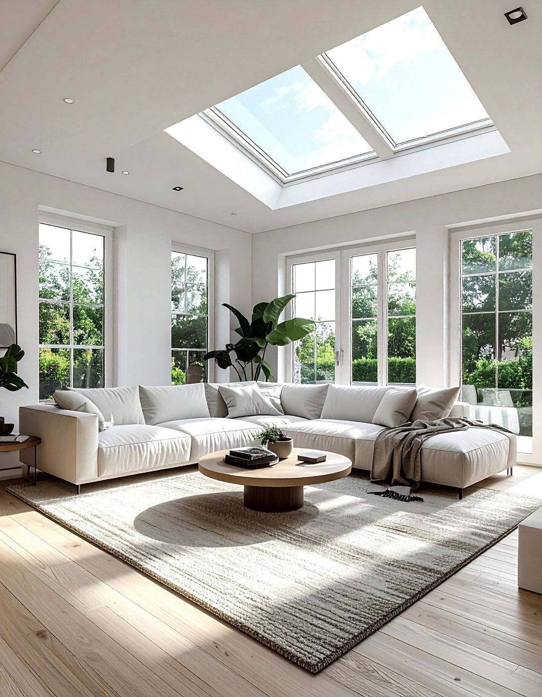 Living Room Skylight - 30 living room window ideas