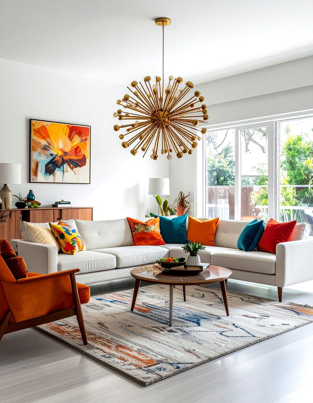 Living Room Sputnik Light - 30 statement lighting ideas