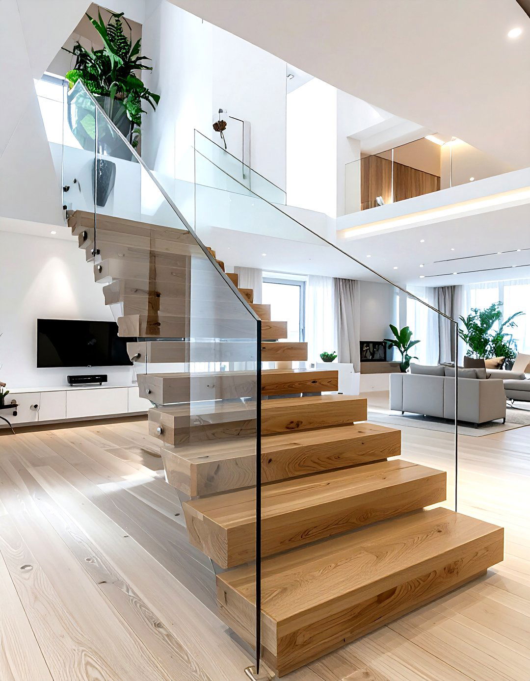 Living Room Stairs - 30 living room transition ideas