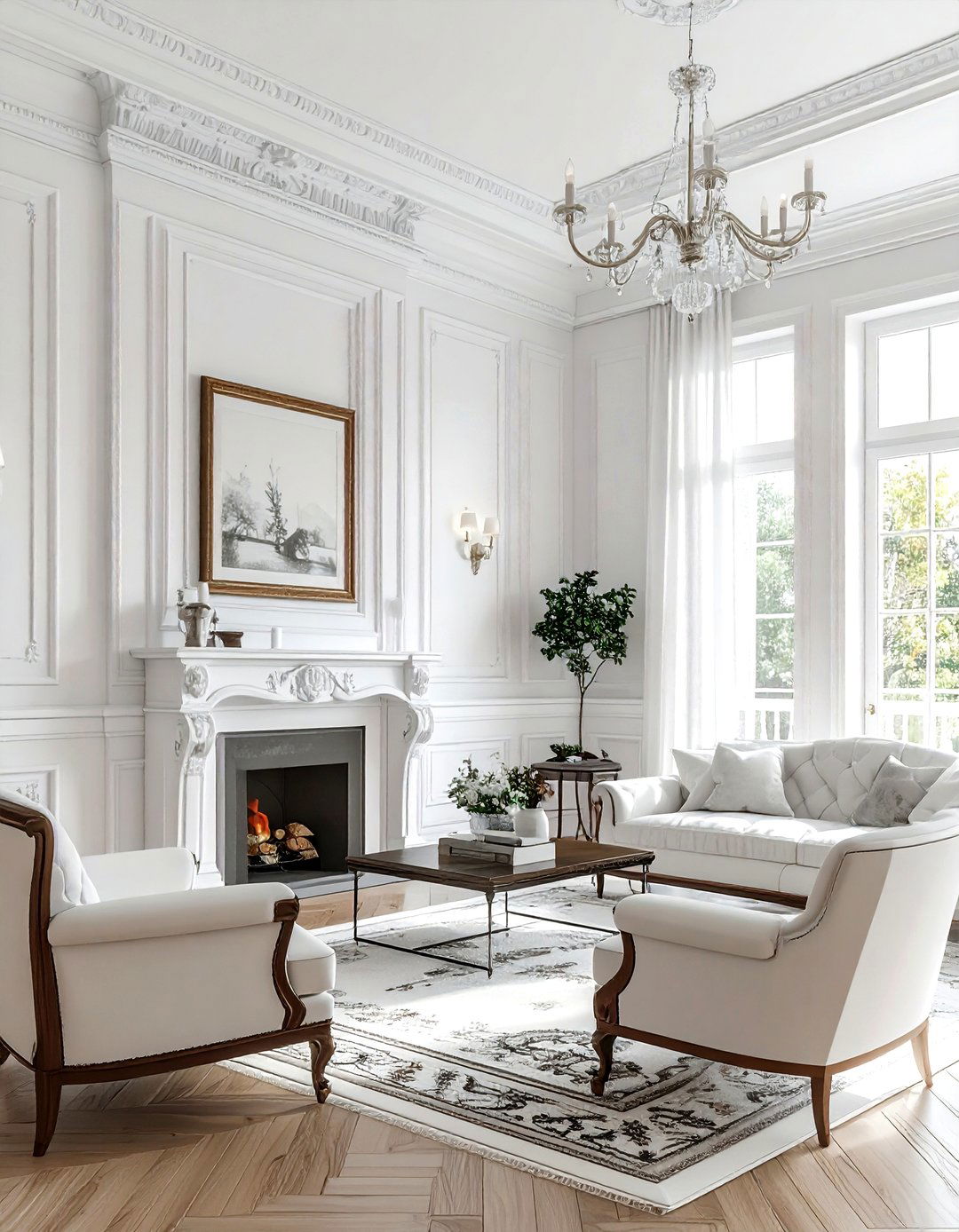 Living Room White Walls Crown Molding - 30 living room white walls