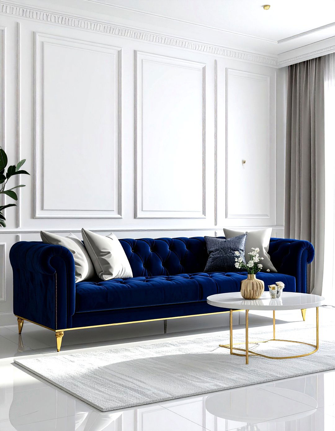 Living Room White Walls Velvet Sofa - 30 living room white walls