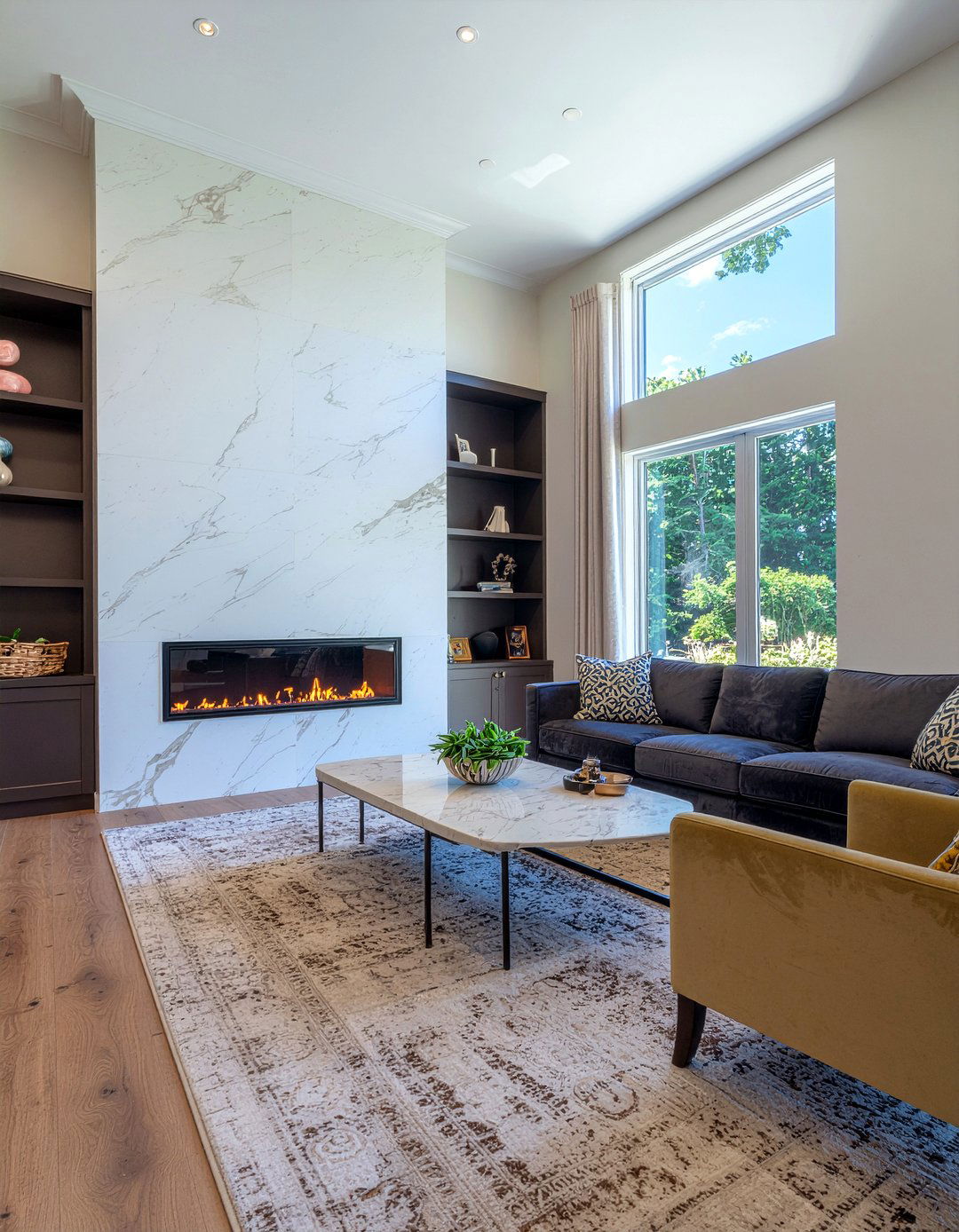 Living Room With Fireplace - 30 luxe living room ideas