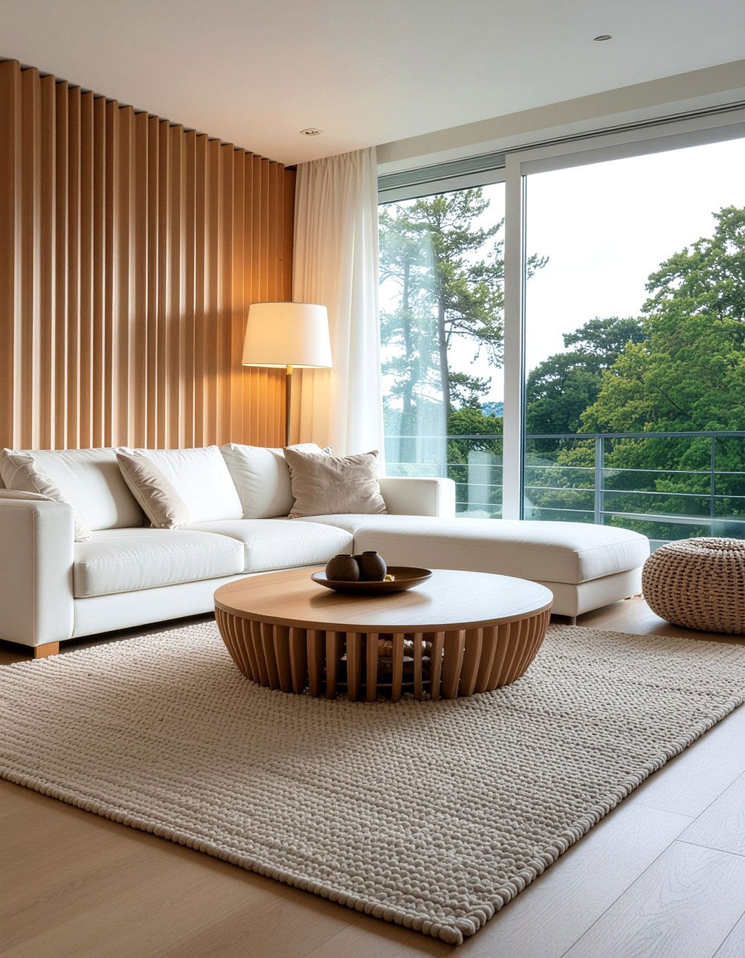 Living Room With Fluted Panels - 30 luxe living room ideas