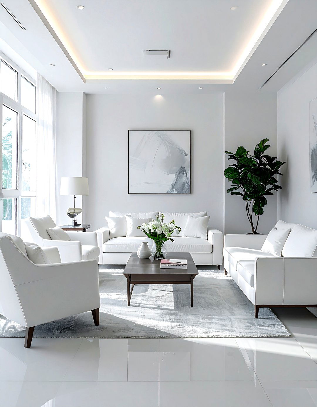Living Room With White Furniture - 30 bright living room ideas