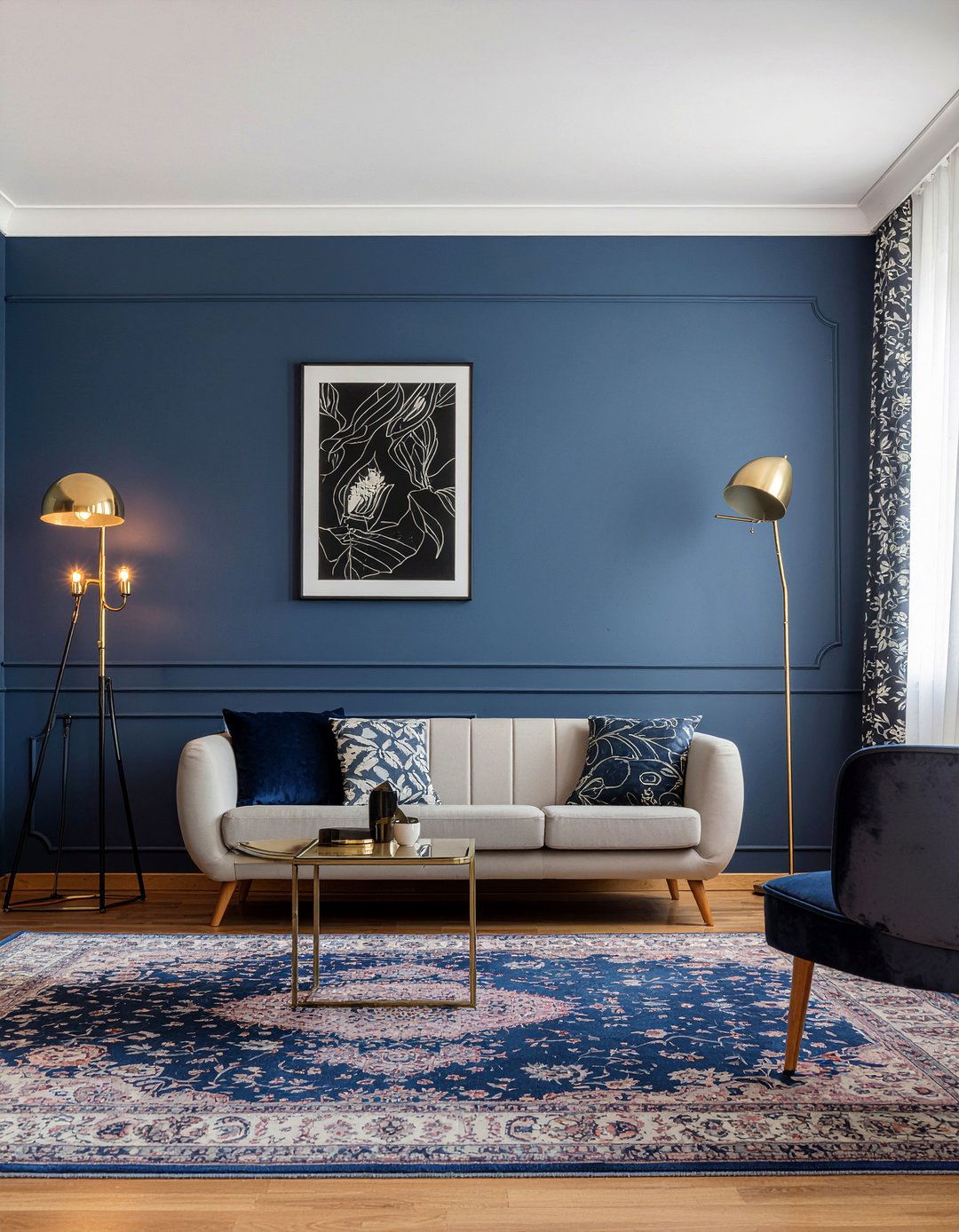 Living room color drenching - 30 living room transformation ideas