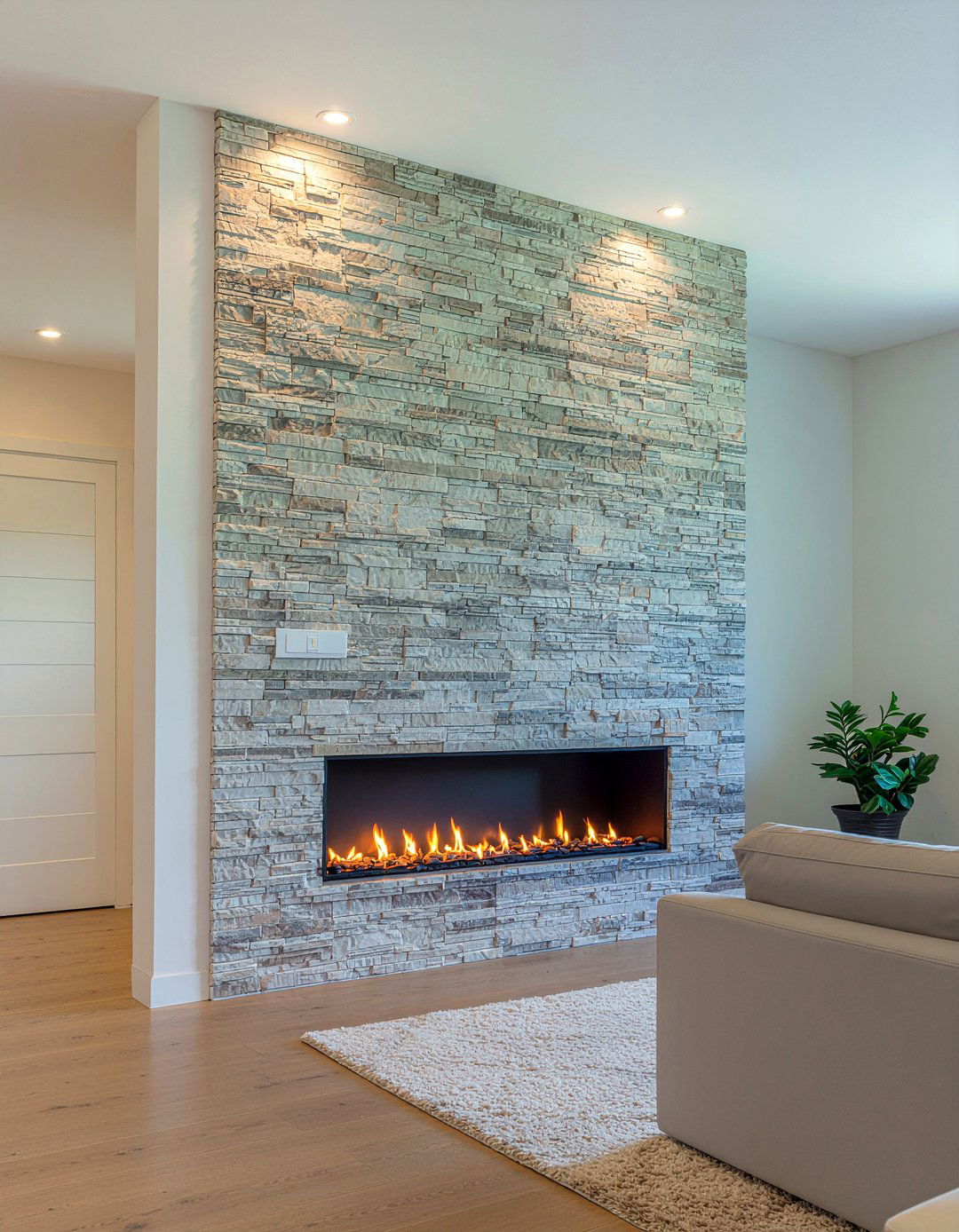 Living room fireplace pony wall - 30 living room pony wall ideas