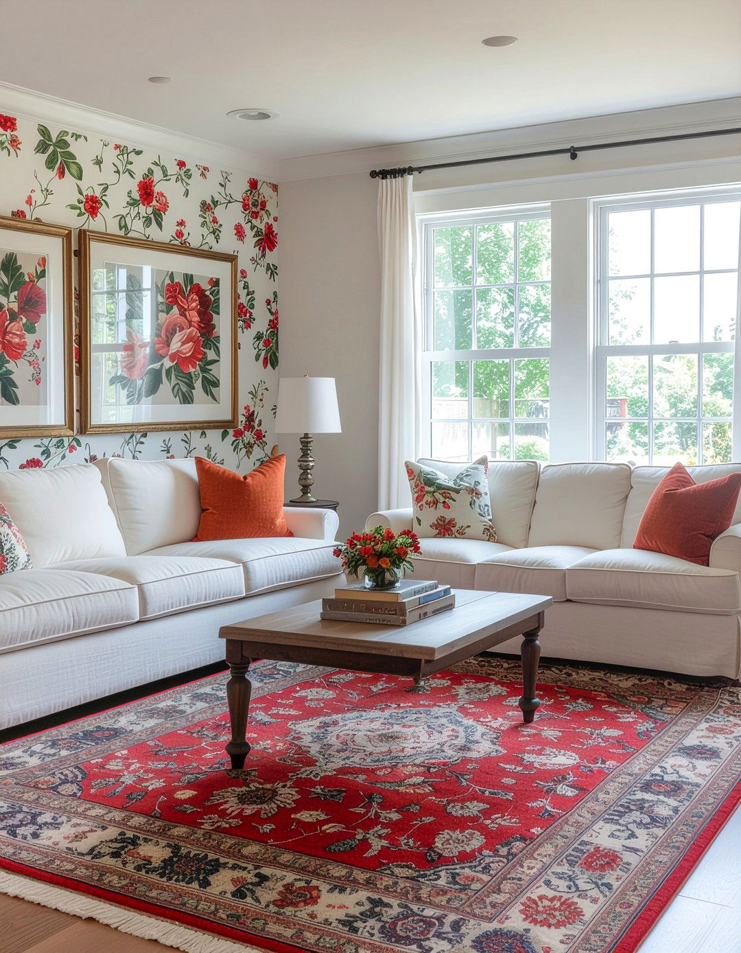 Living room floral wallpaper - 30 floral wallpaper ideas