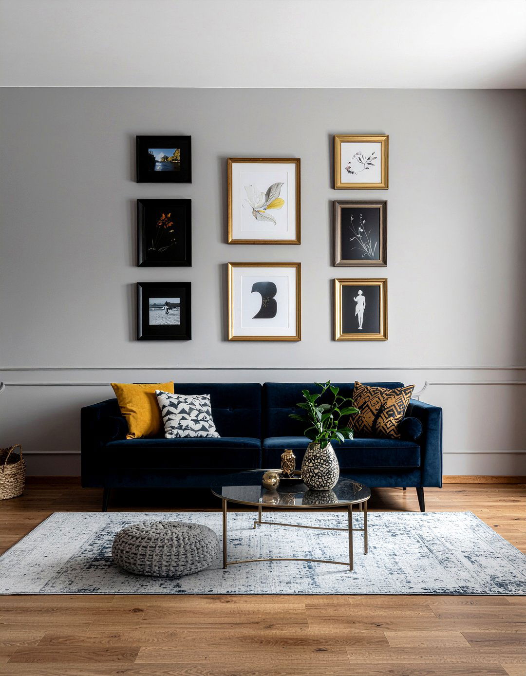 Living room gallery wall - 30 living room transformation ideas