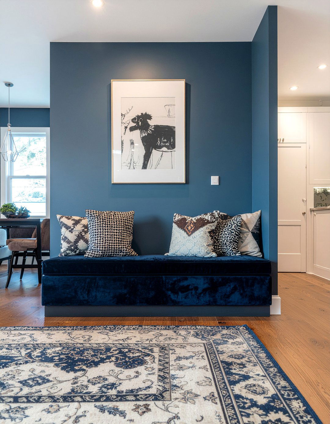 Living room pony wall with seating - 30 living room pony wall ideas