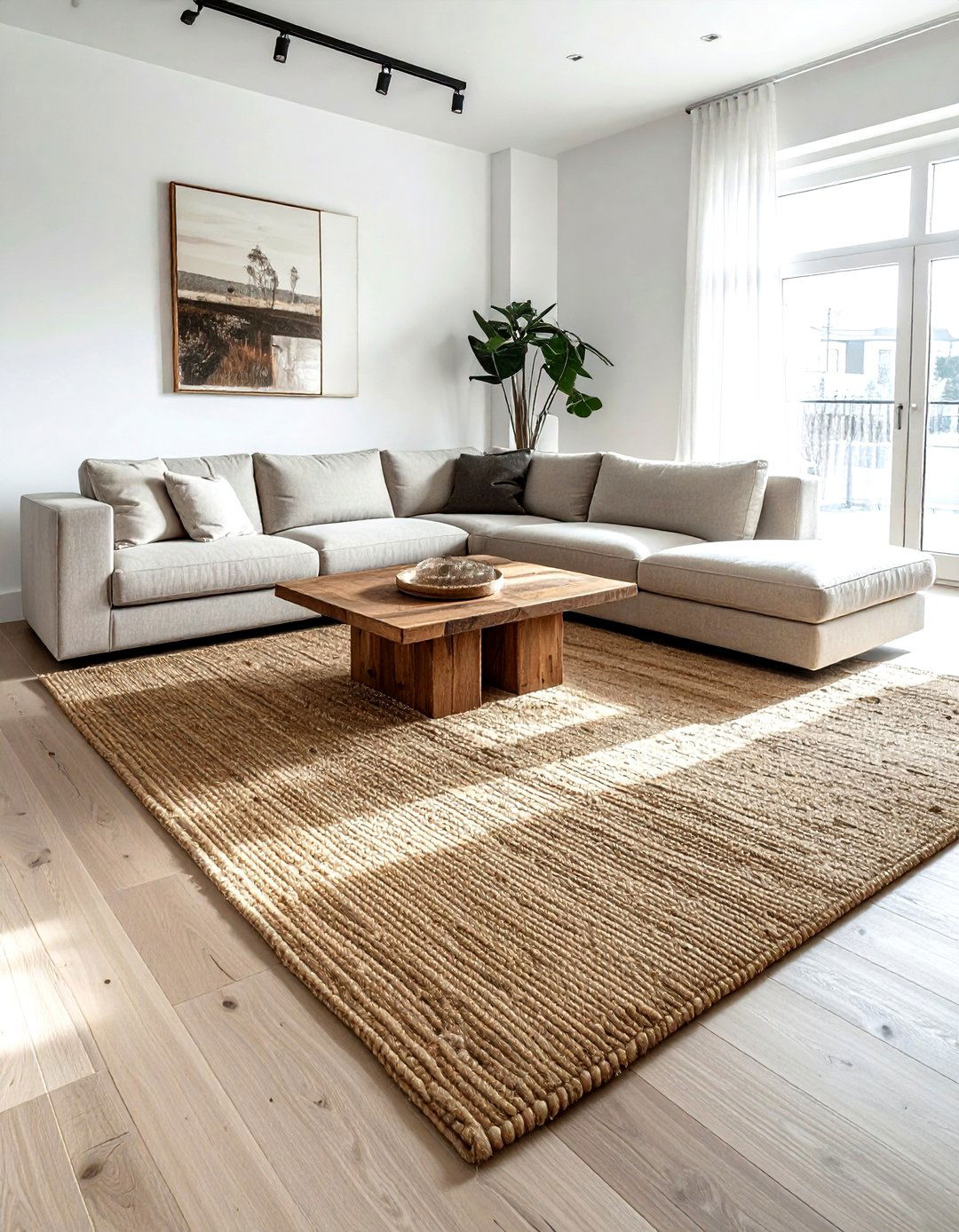 Living room rug size - 30 decor proportion ideas