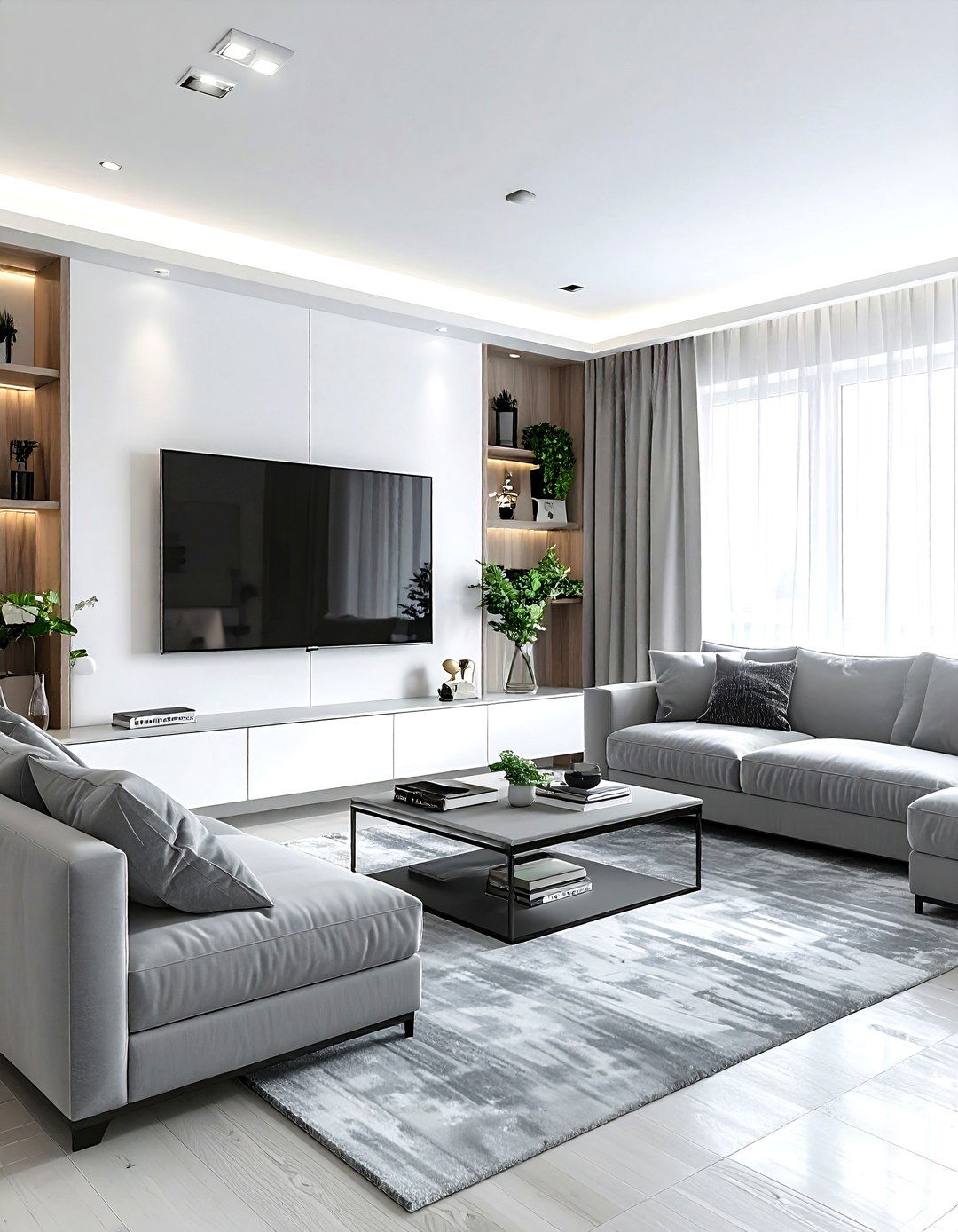 Living room tv wall layout - 30 living room floor plan ideas