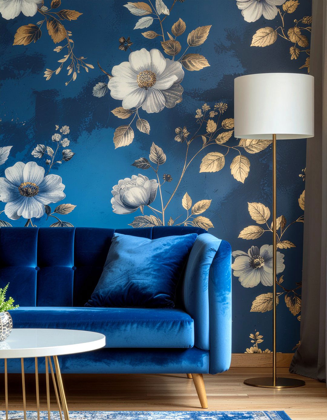 Living room wallpaper accent - 30 living room remodel ideas