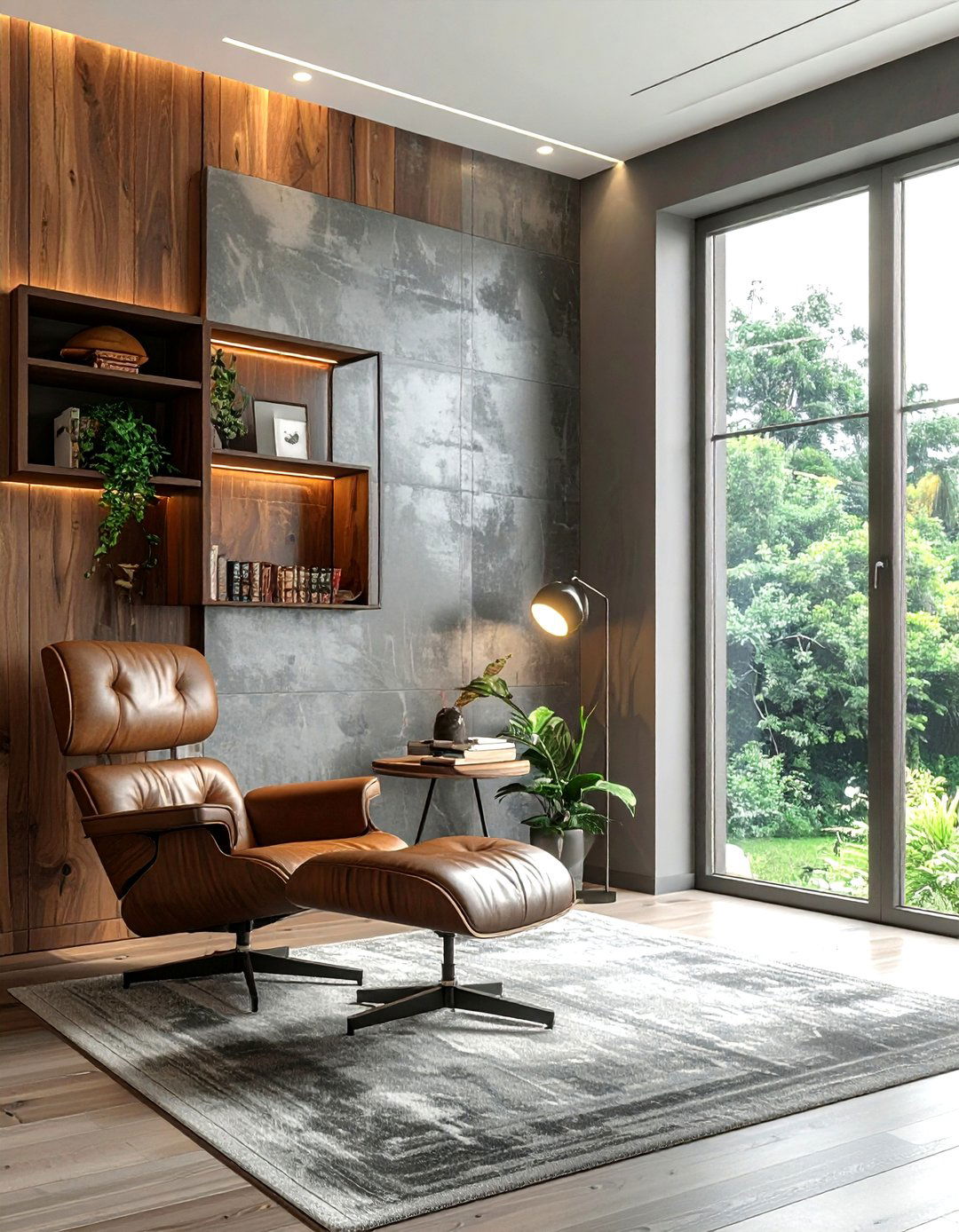 Living room wallpaper wall - 30 living room zoning ideas