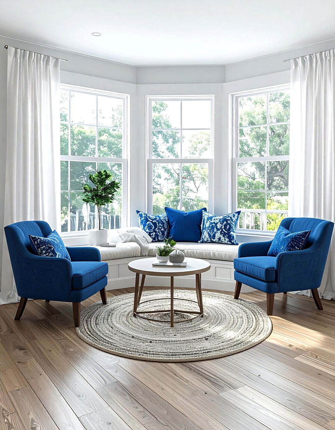 Living room with bay window furniture - 30 living room furniture layout