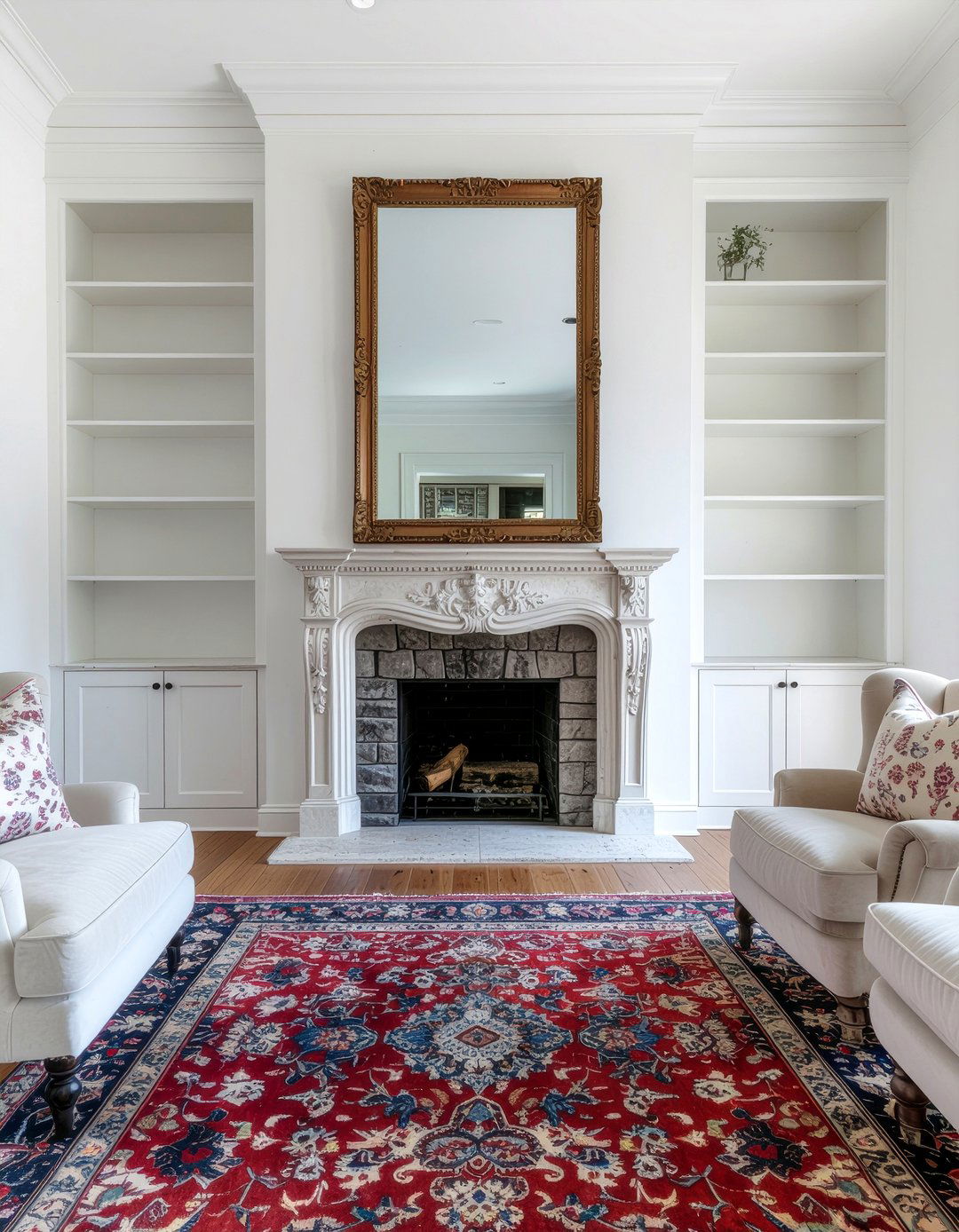 Living room with fireplace - 30 traditional living room ideas