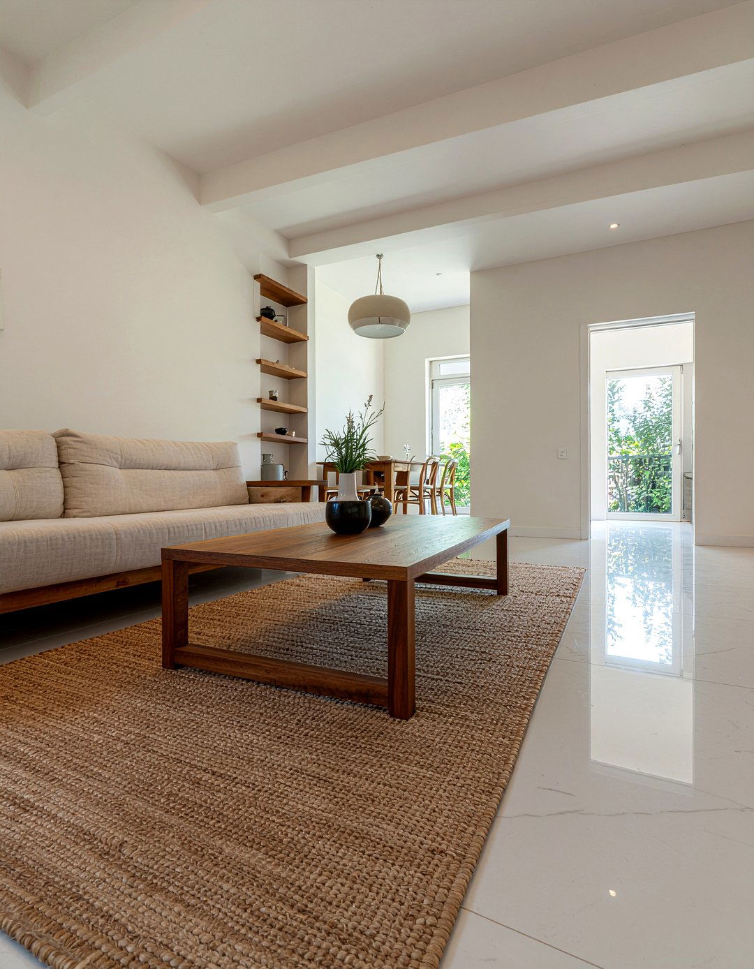 Living room wood accents - 30 off-white living room ideas