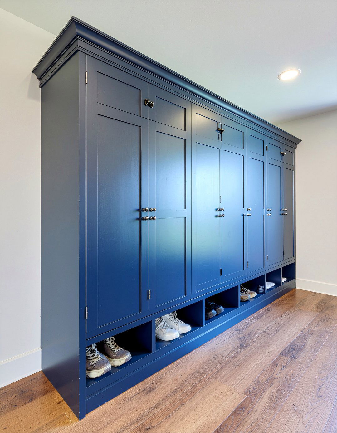 Locker Style Storage - 30 kitchen drop zone ideas