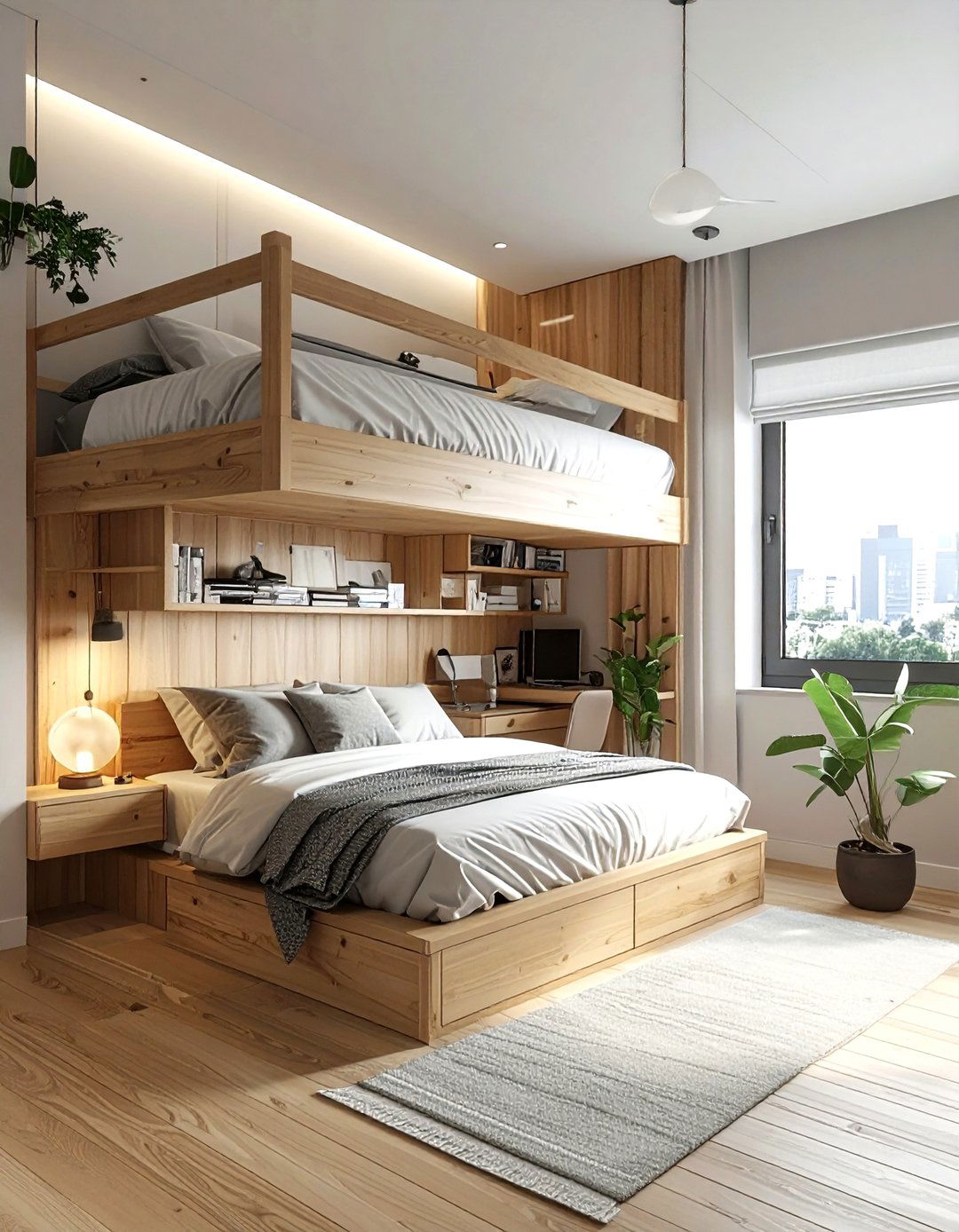 Loft Bed Bedroom Plan - 30 bedroom space planning ideas