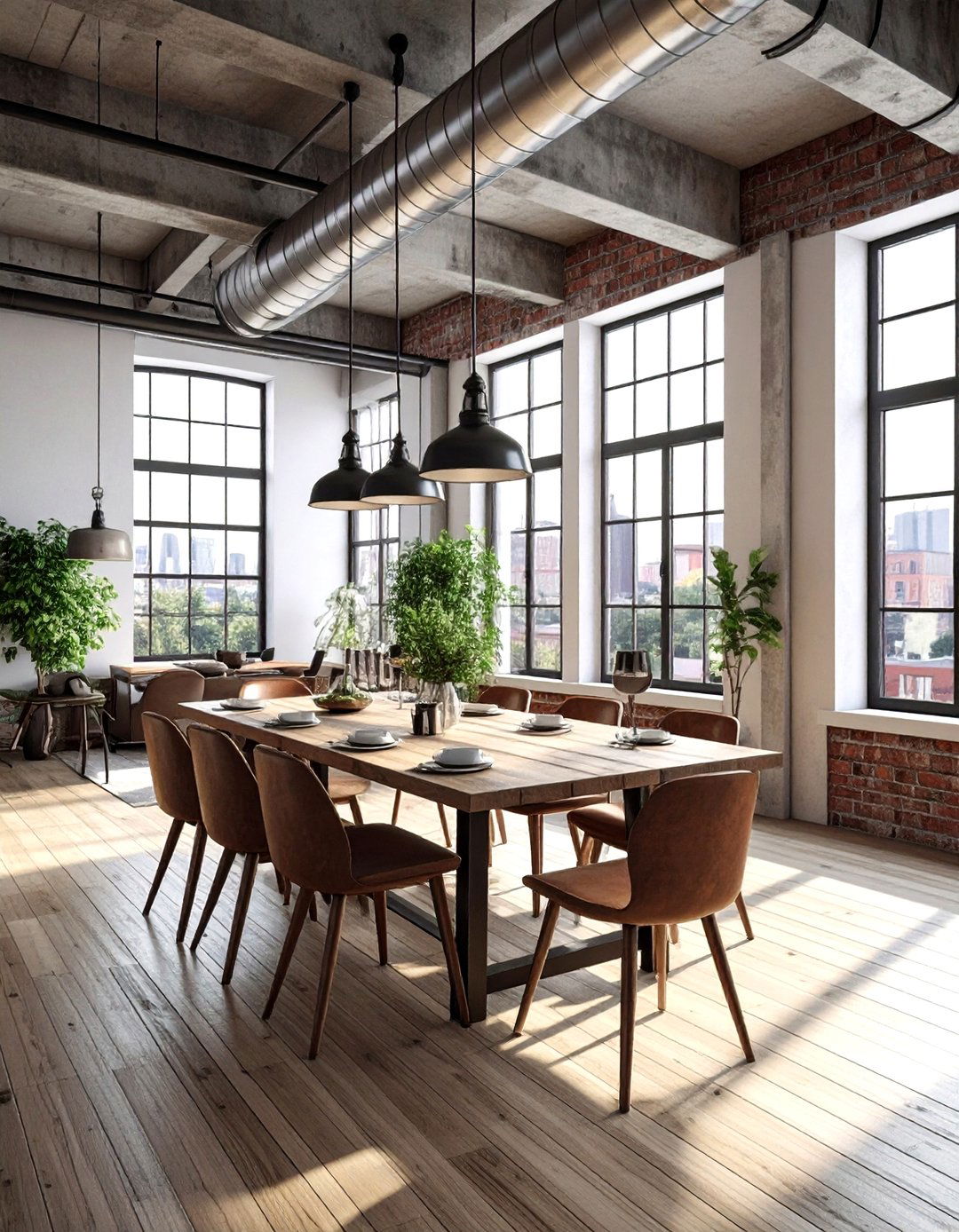 Loft Style Dining Room - 30 architect designed dining room ideas