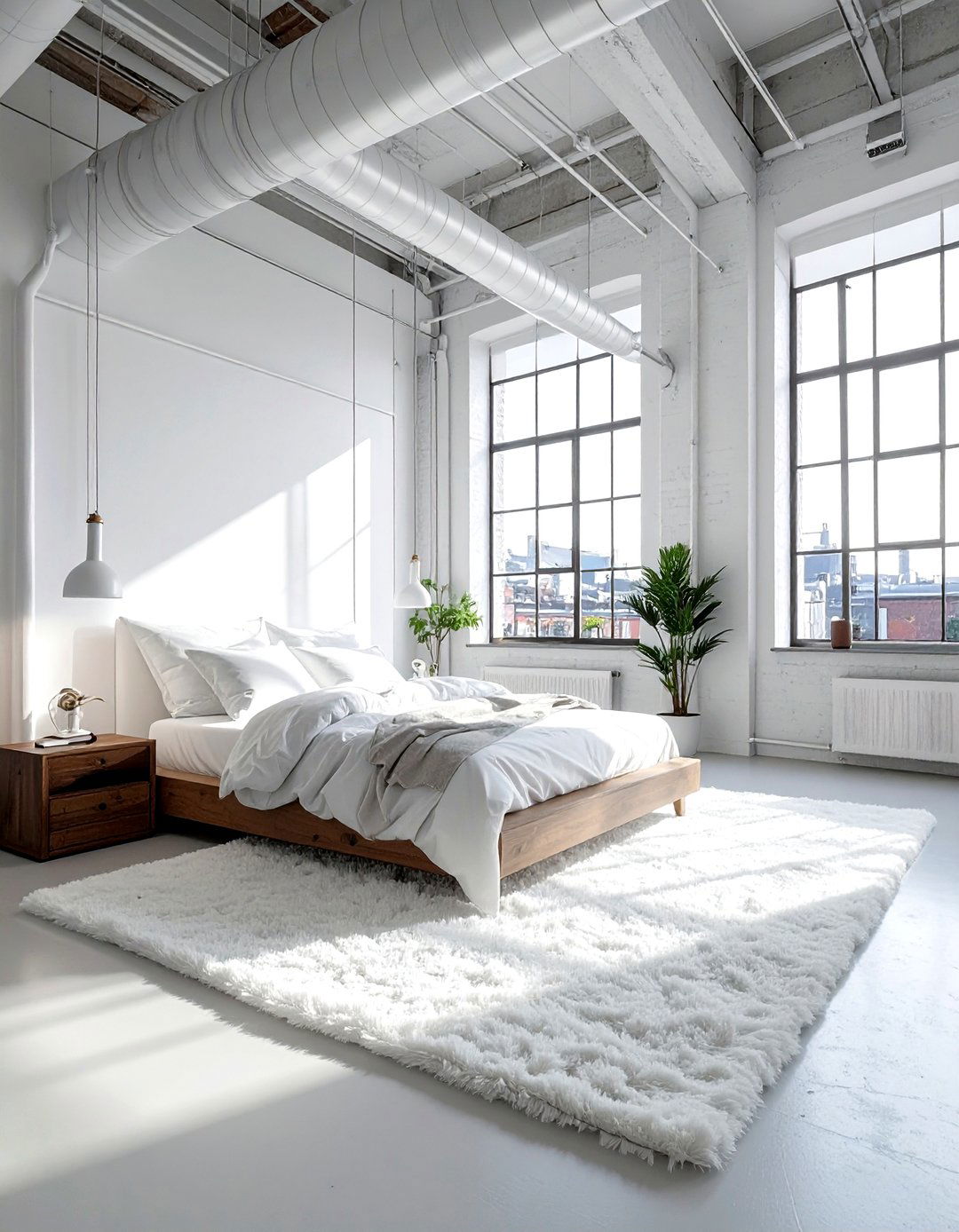 Loft White Bedroom - 30 white bedroom ideas