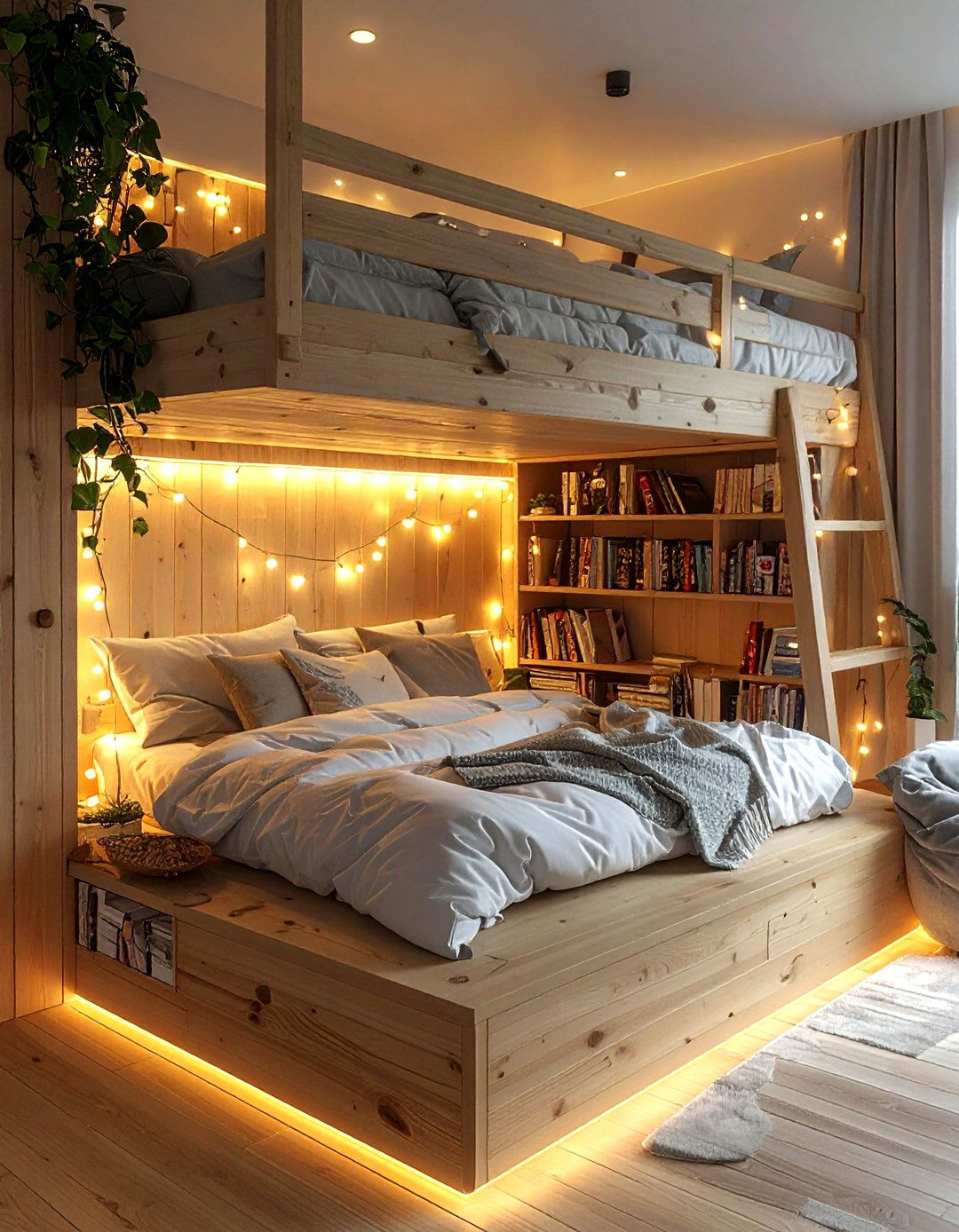 Loft bed manga nook - 30 manga bedroom ideas