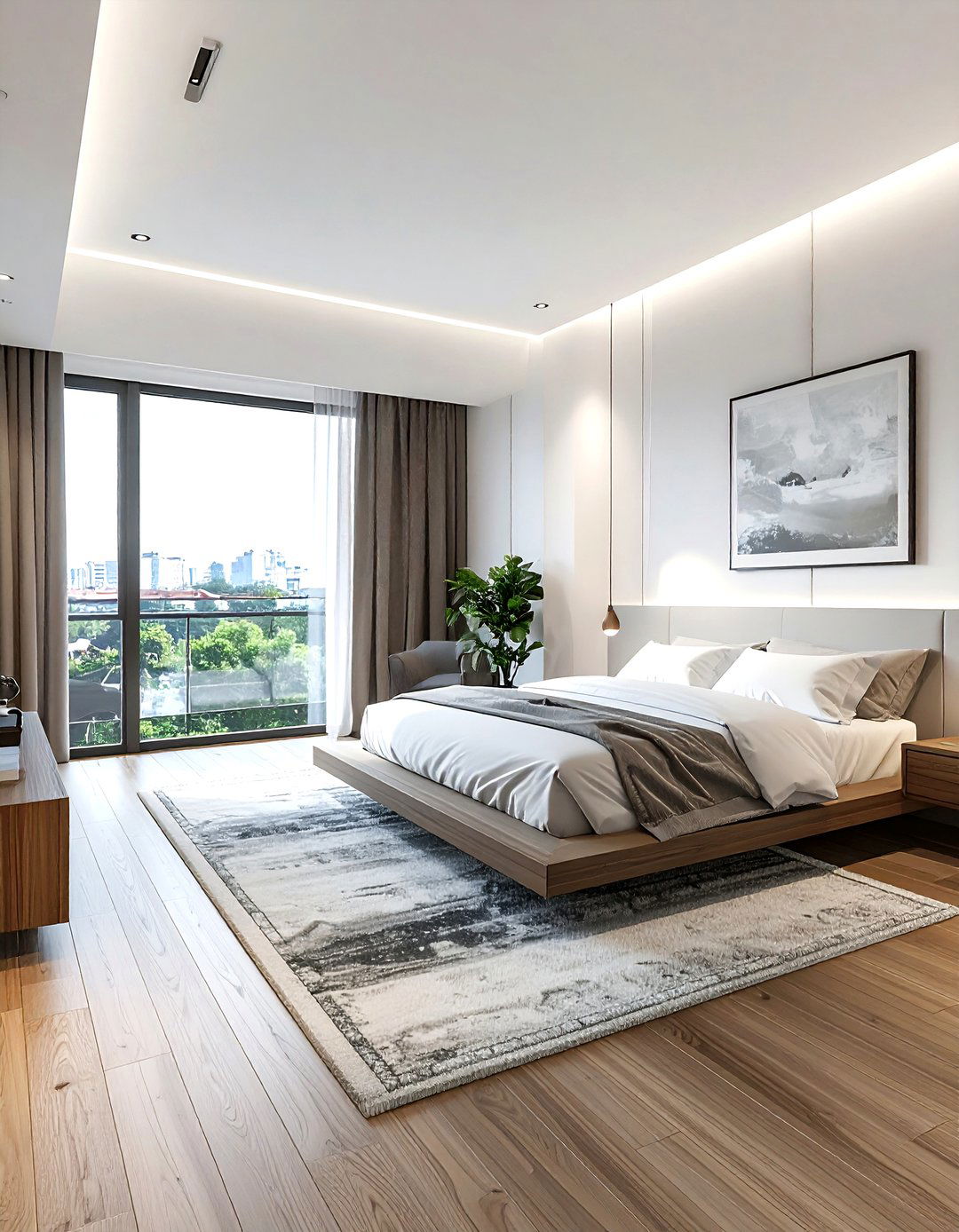 Loft style bedroom - 30 townhouse bedroom ideas