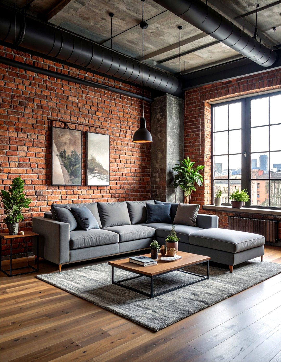 Loft style brick wall - 30 brick accent ideas