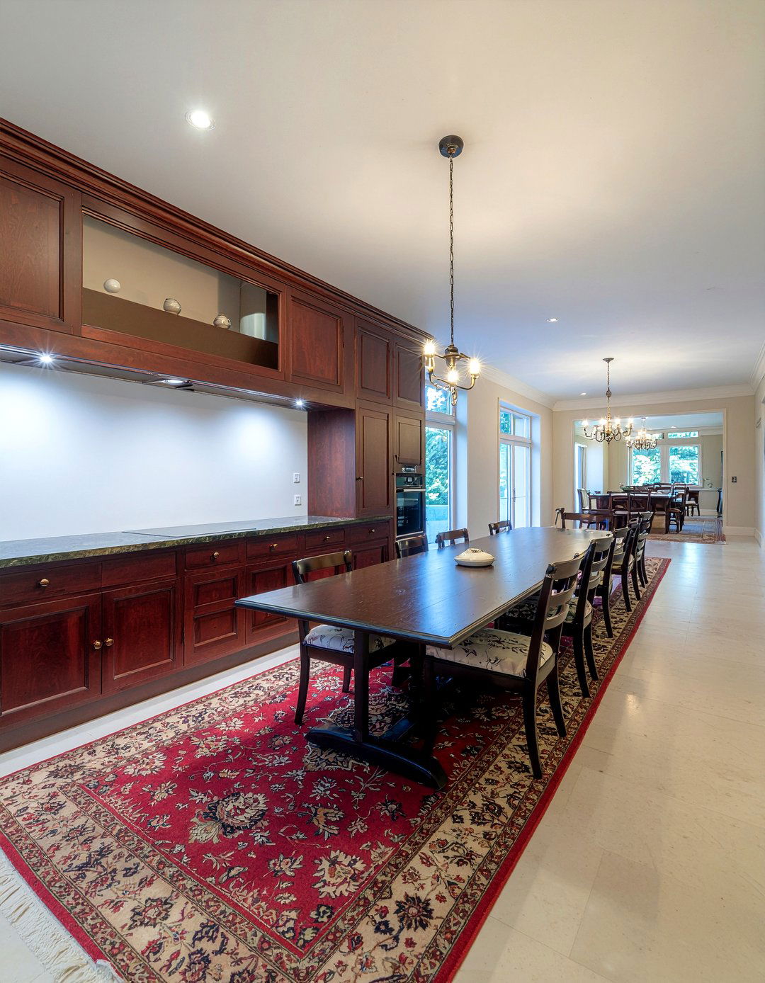 Long Wall Buffet - 30 kitchen buffet ideas