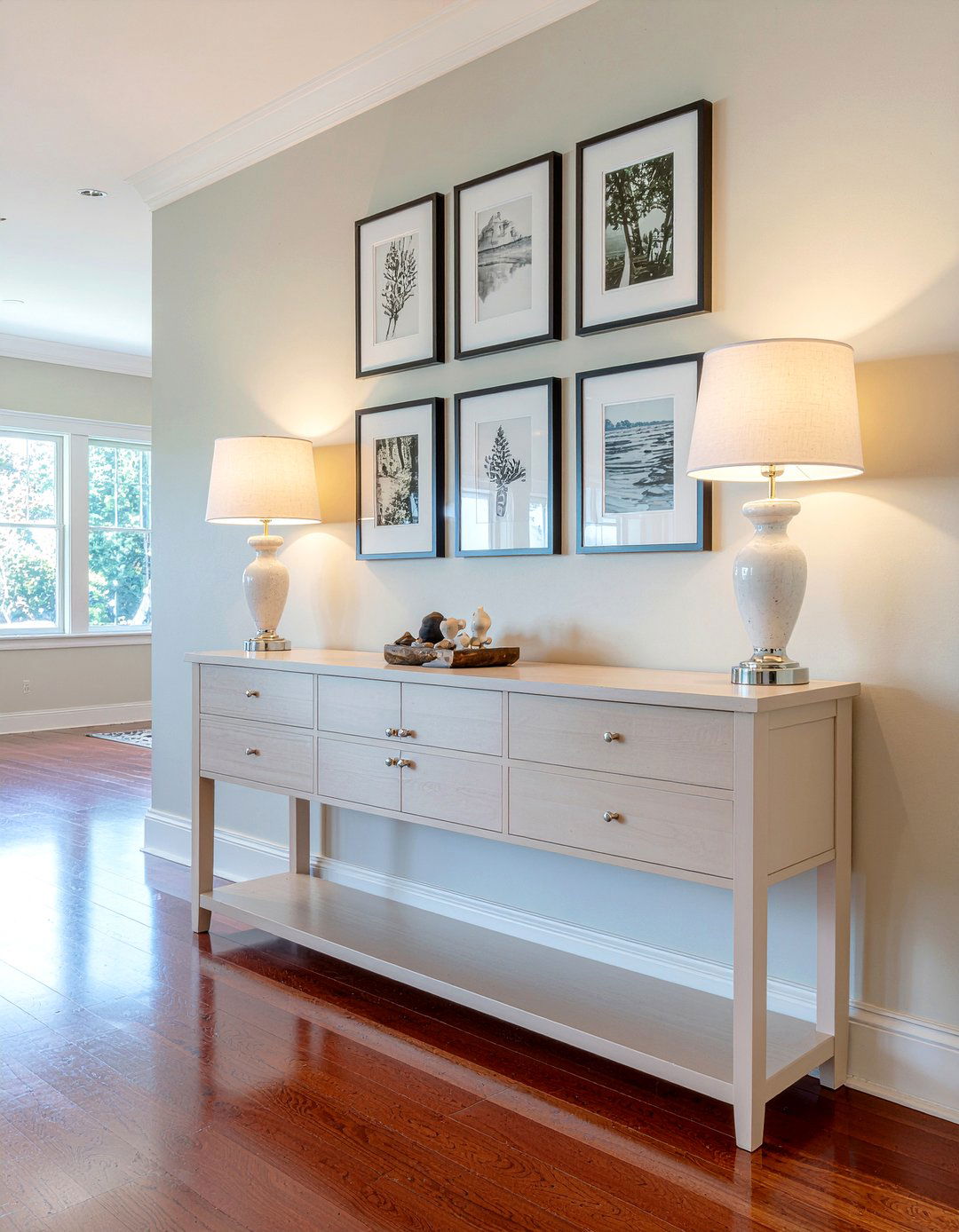 Long console table - 30 living room entry table ideas