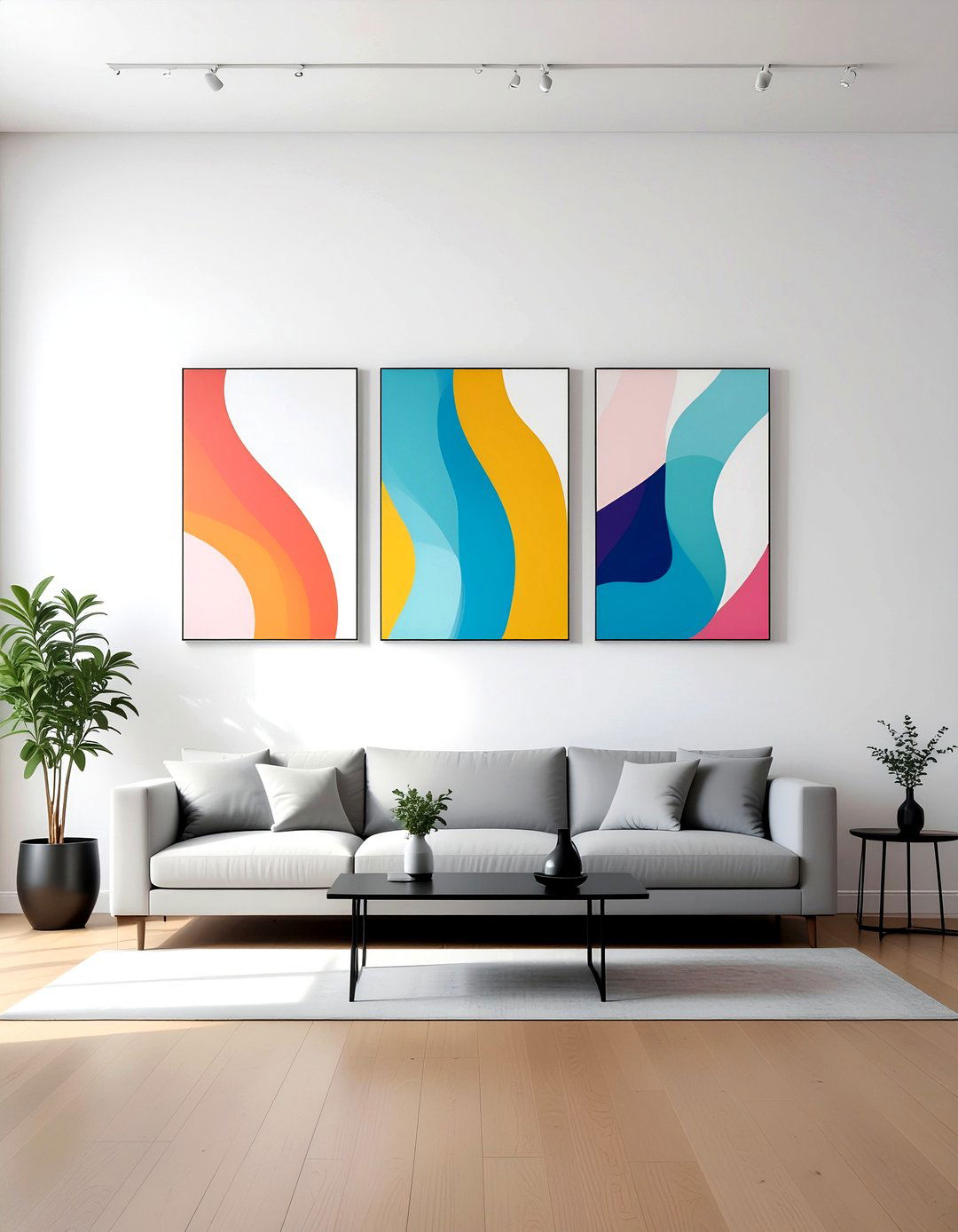Long living room wall art - 30 long living room ideas