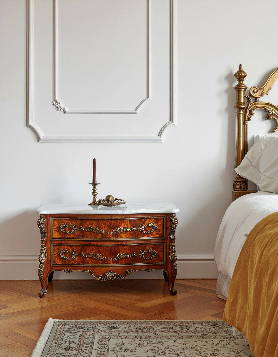 Louis XV Nightstand - 30 bedroom vintage nightstands