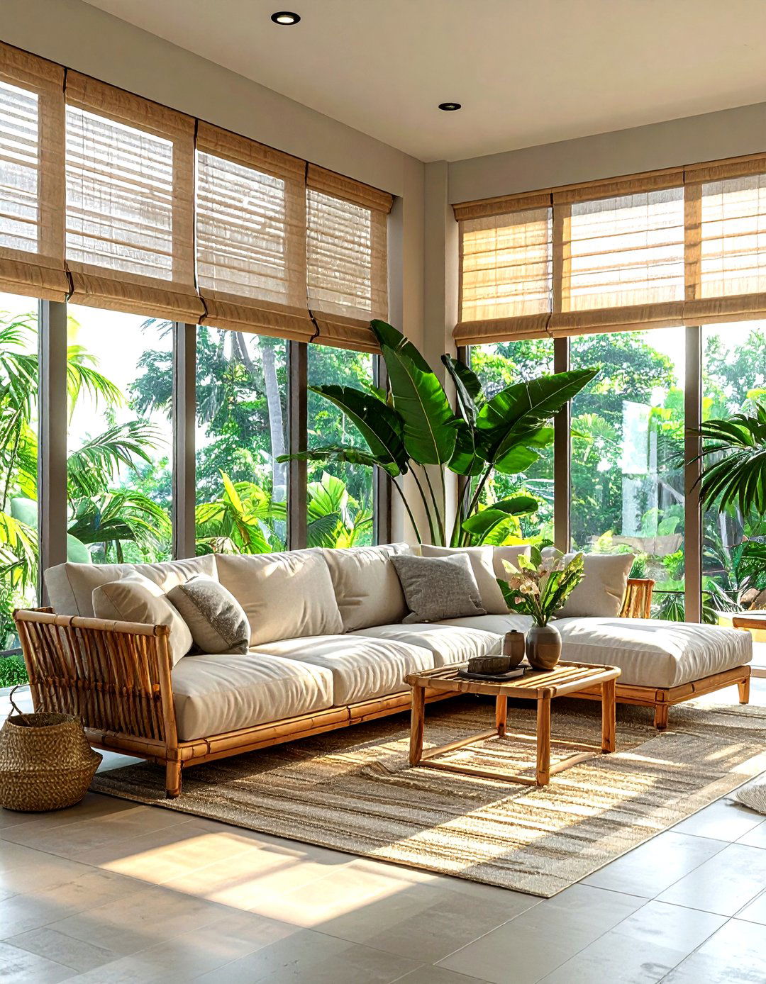 Louver Window - 30 living room window ideas