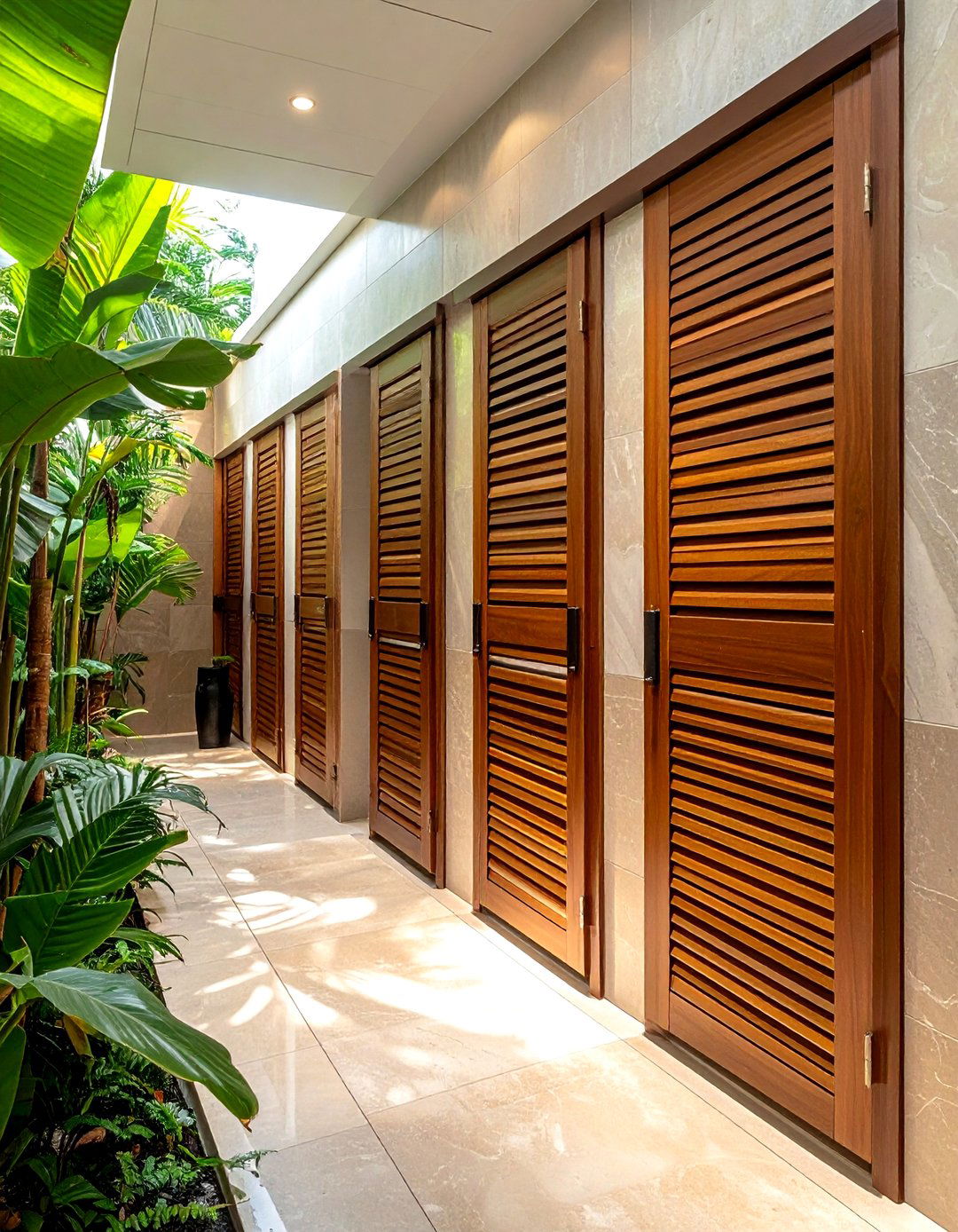 Louvered door toilet partitions - 30 toilet partition ideas