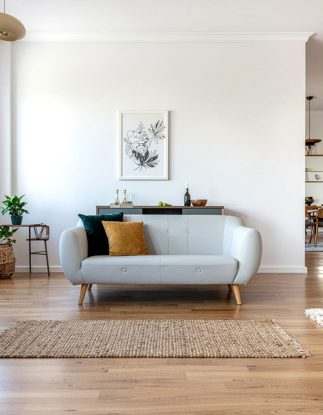 Loveseat as room divider - 30 living room loveseat ideas