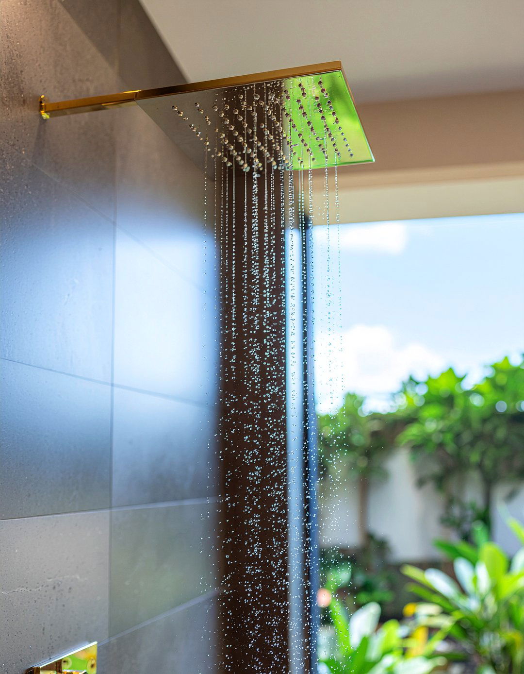 Low Flow Rain Showerhead - 30 low-flow bathroom fixture ideas