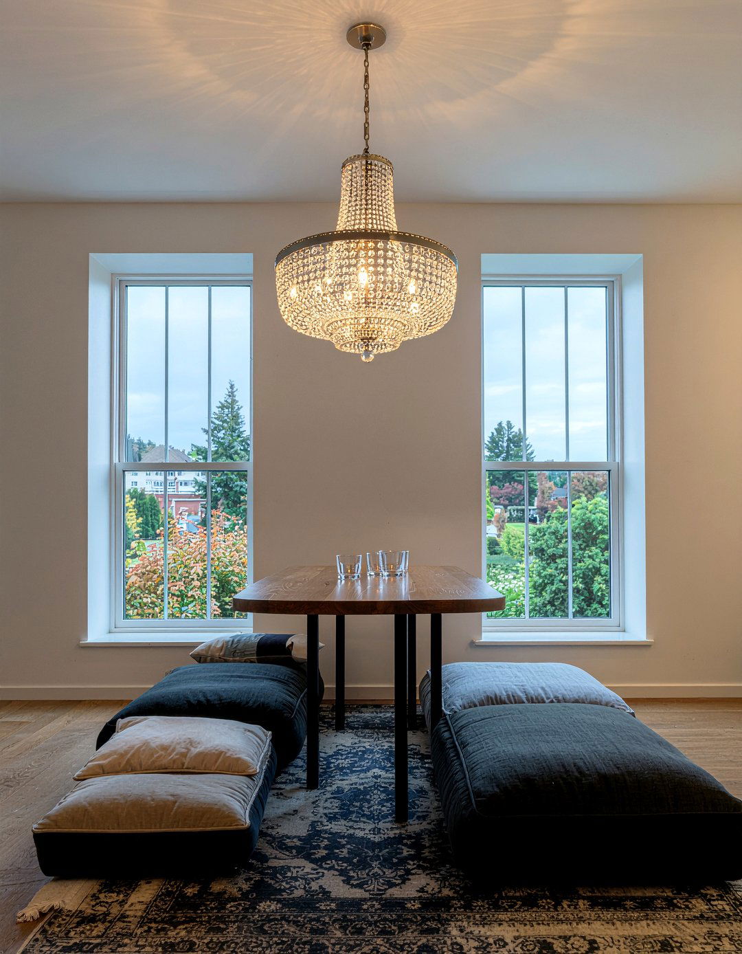 Low Hanging Crystal Chandelier - 30 crystal chandelier dining room ideas