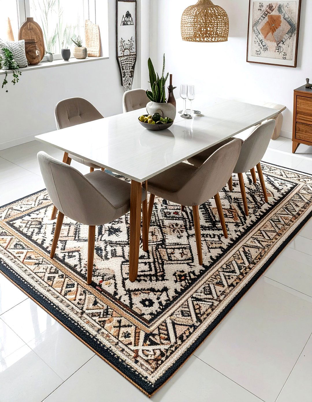Low Pile Rug For Dining Room - 30 dining room design rules