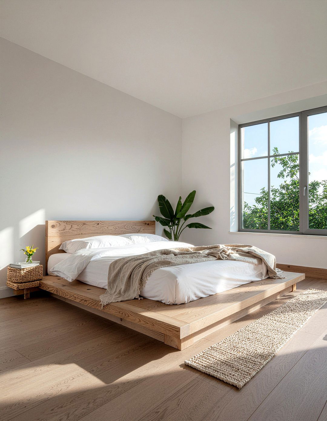 Low Platform Bed - 30 zen bedroom ideas