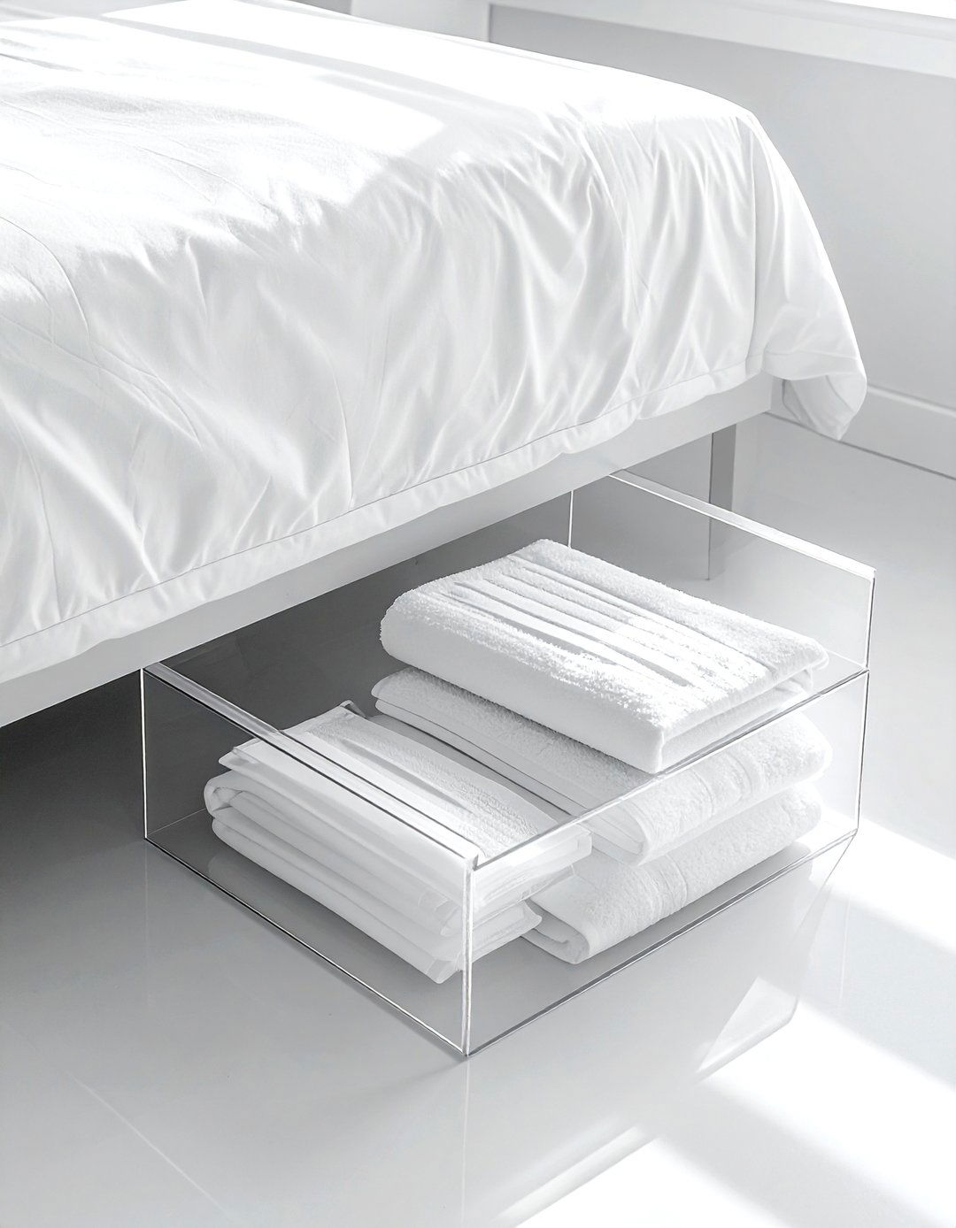 Low Profile Box - 30 bathroom under bed storage ideas