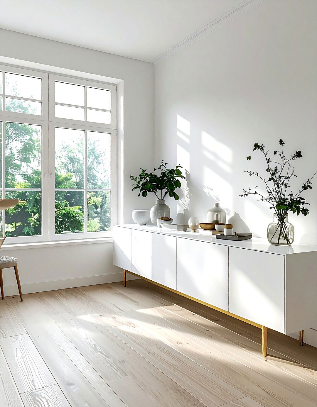 Low Profile Cabinet - 30 dining room creative storage ideas