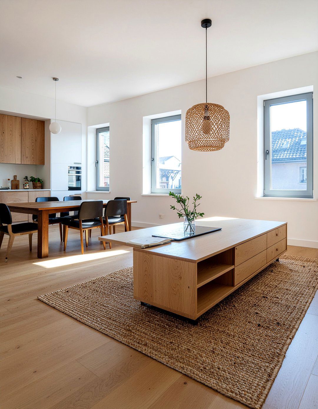 Low Profile Credenza - 30 dining room storage cabinet ideas