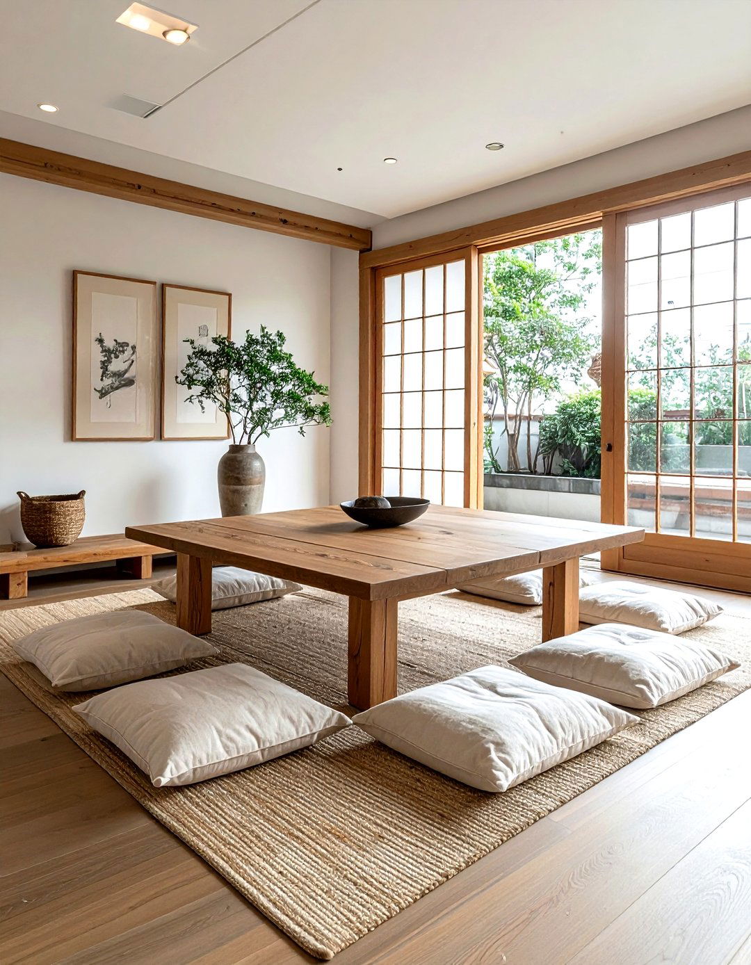 Low Profile Dining Set - 30 zen dining room ideas