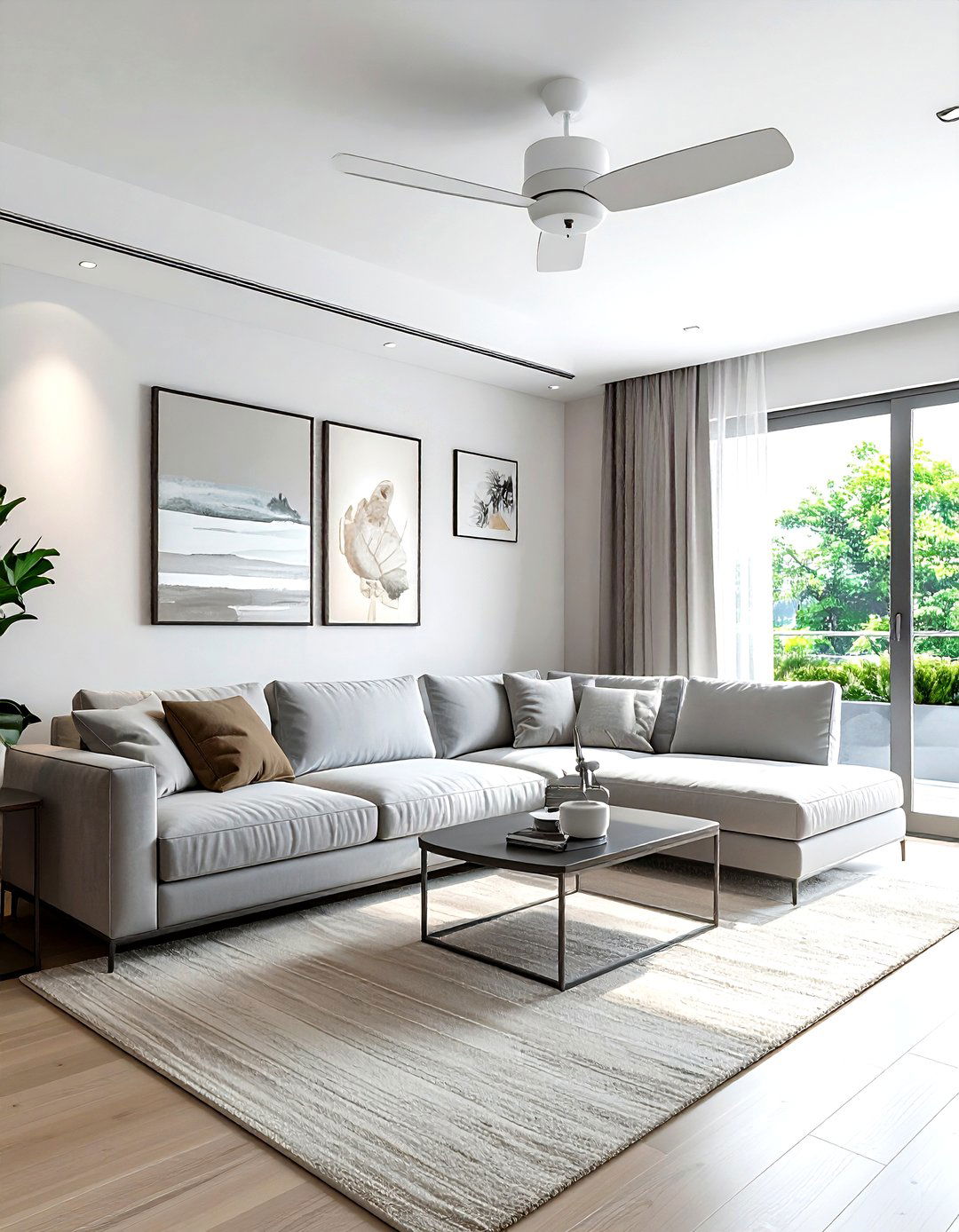 Low Profile Hugger Ceiling Fan - 30 living room ceiling fans