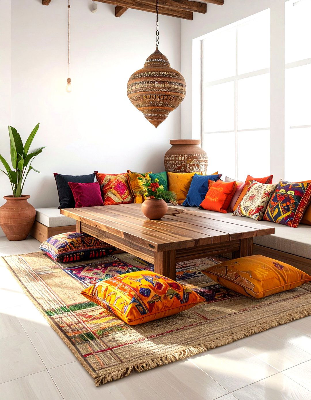 Low Seating Dining Area - 30 Indian dining room ideas