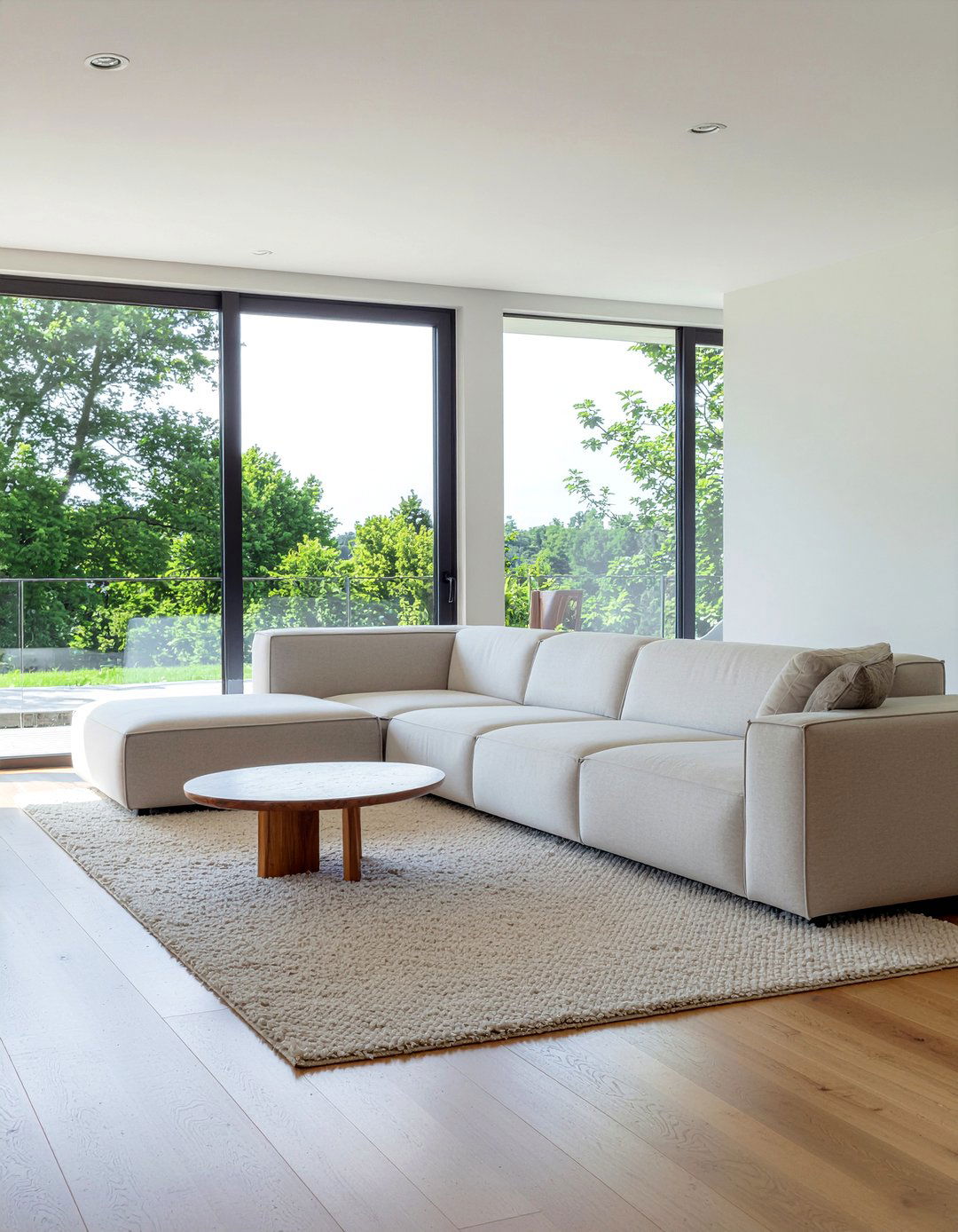 Low back sofas - 30 low ceiling living room ideas