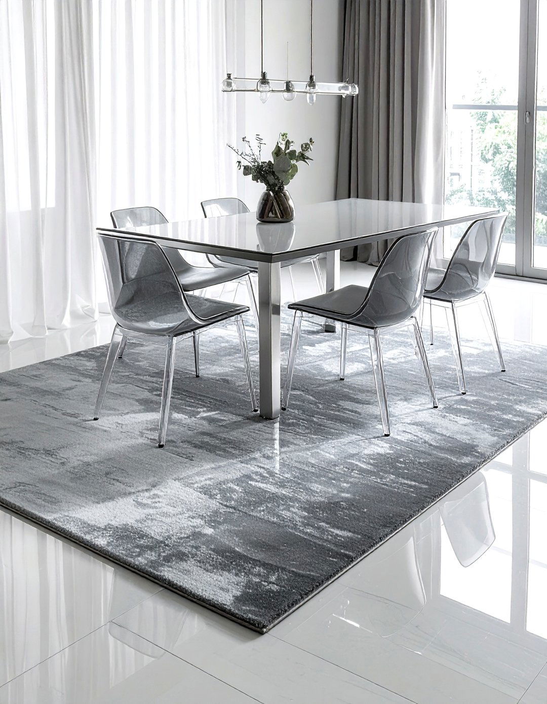 Low pile dining room rug - 30 dining room rug ideas
