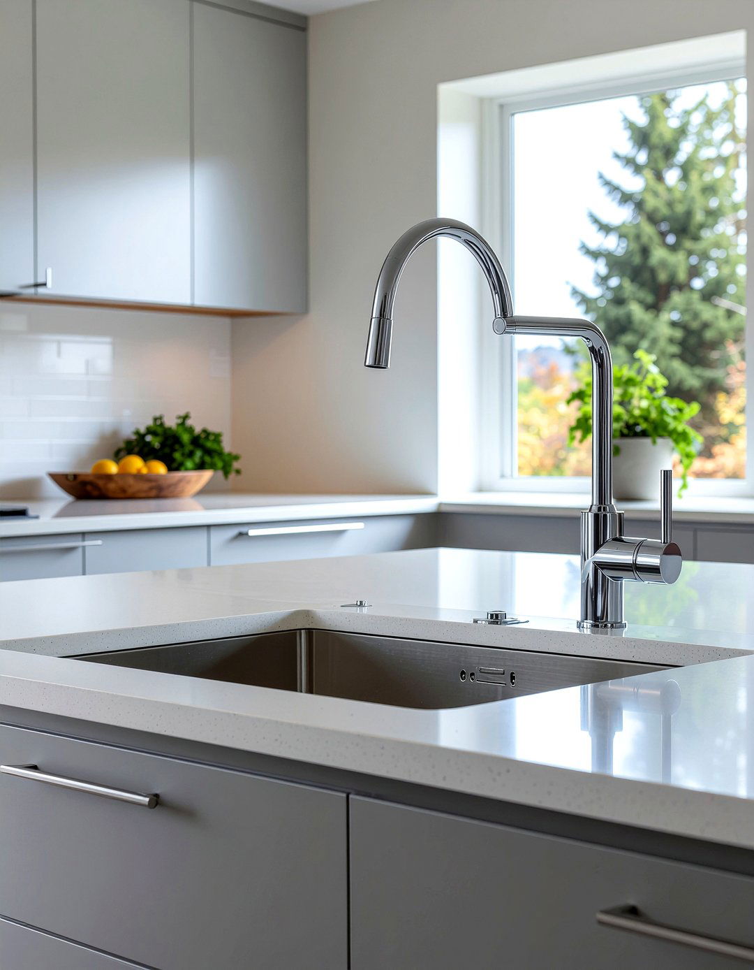 Low profile chrome faucet - 30 chrome kitchen faucet ideas