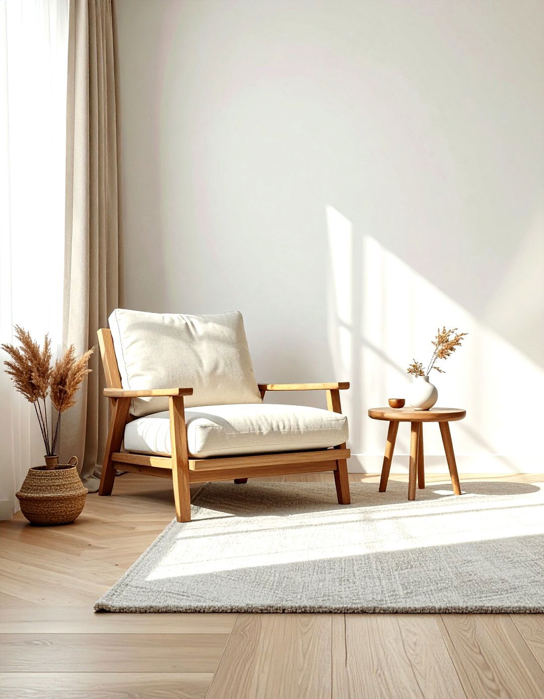 Low profile floor chair - 30 living room side chair ideas