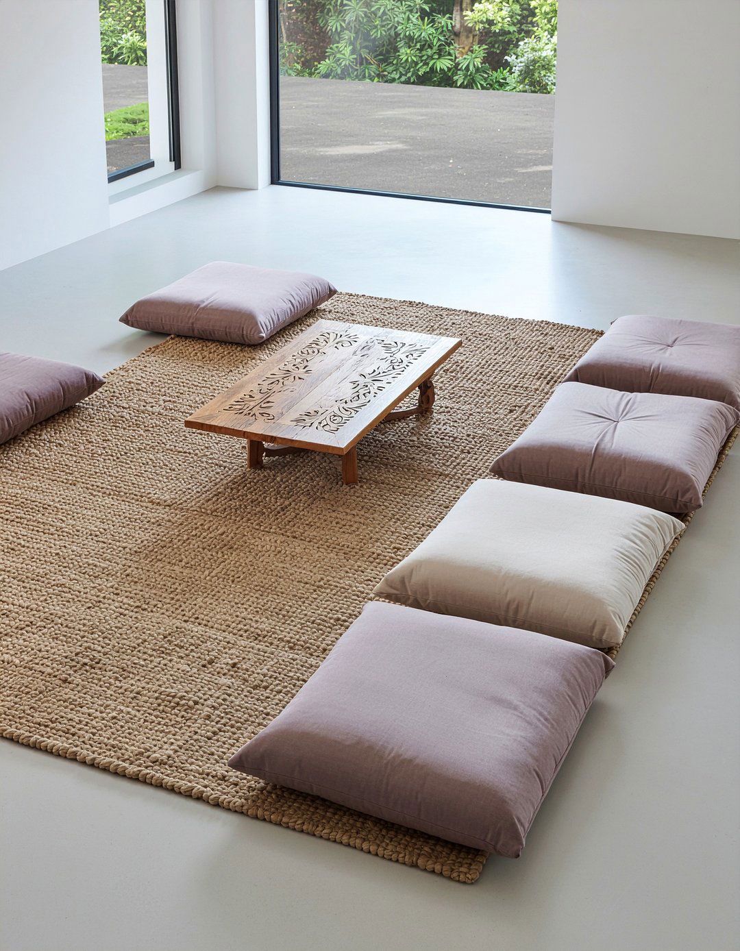 Low profile floor seating - 30 Thai living room ideas