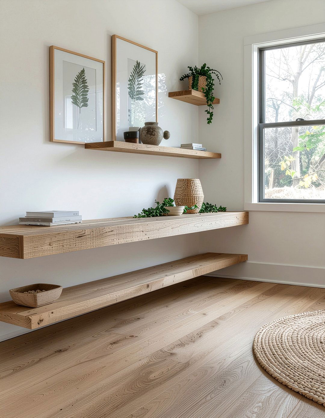 Low profile shelving - 30 living room shelving ideas